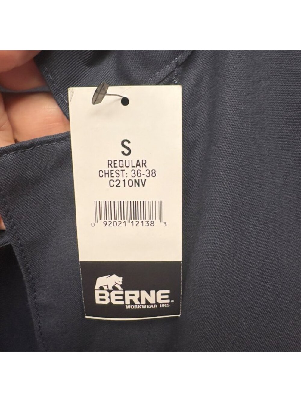 Berne Coveralls Mens Size Small Chest 36-38in Durable Navy Durable Workwear NEW - Picture 6 of 11